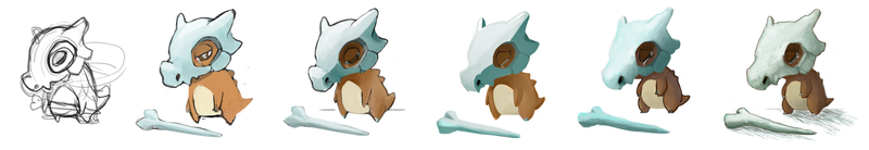 Illustration for article titled Crying is Not Optional - Cubone! Pokemon One a Day!